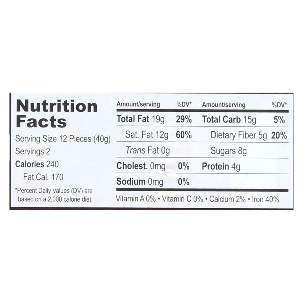 Organic Dark Chocolate Bar, 2.8 Ounce Pack of 12 K606