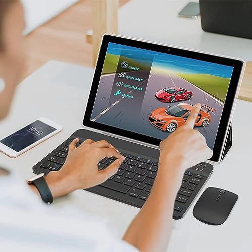 Blue 10.1 inch Android Tablet with Keyboard B437489