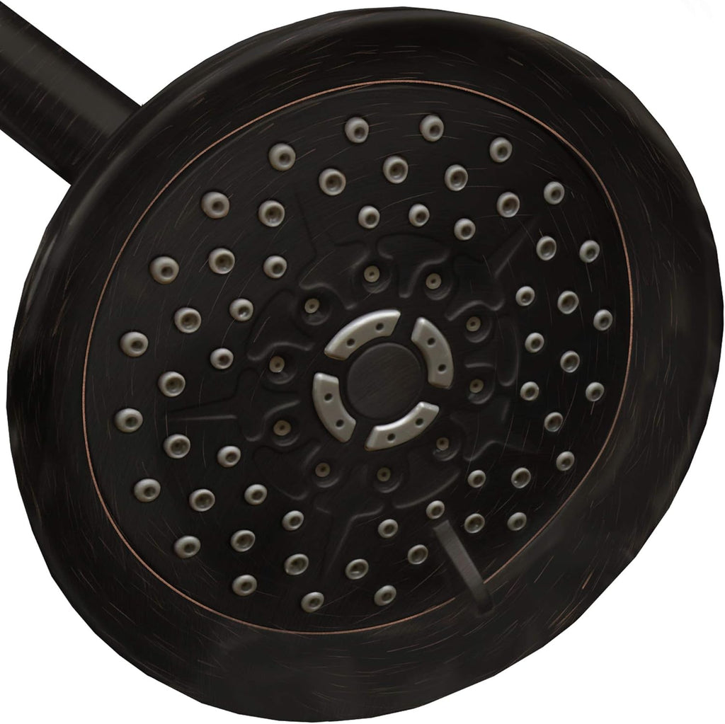 Brushed Nickel 5 inch Adjustable High Pressure Shower Head, Pack of 2 L175