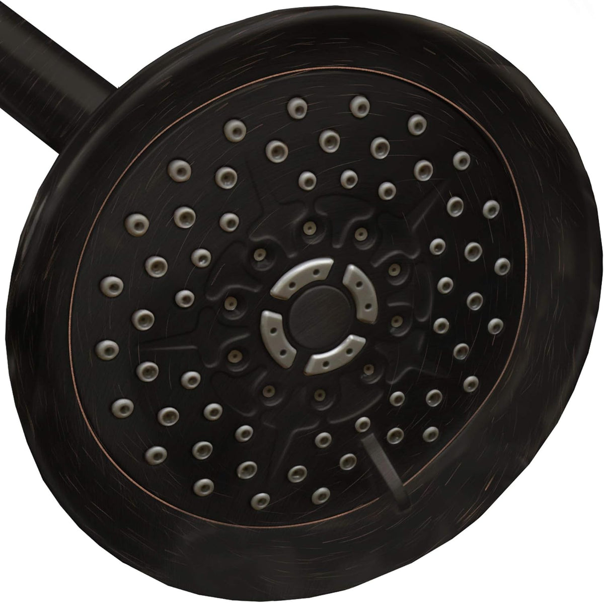 Brushed Nickel 5 inch Adjustable High Pressure Shower Head, Pack of 2 L175