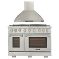 48 in. Natural Gas Range and Wall Range Hood J897
