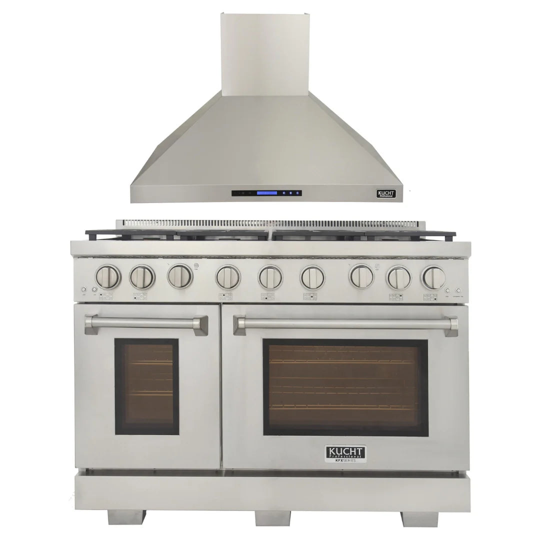 48 in. Natural Gas Range and Wall Range Hood J897