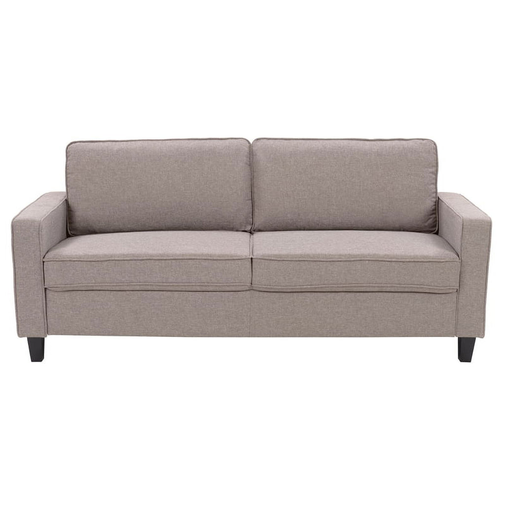 Taupe Brown Fabric Three Seater Sofa P5251