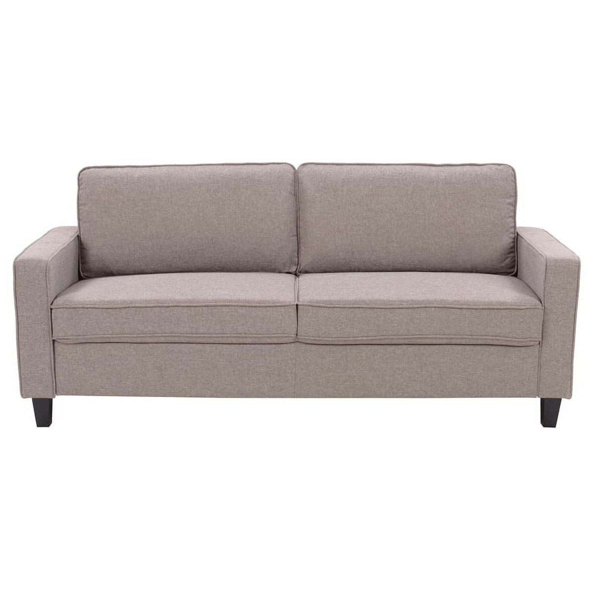 Taupe Brown Fabric Three Seater Sofa P5251