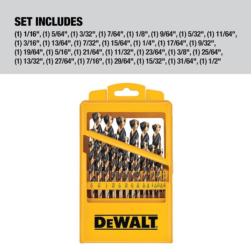 Black and Gold Drill Bit Set 29-Piece C30790