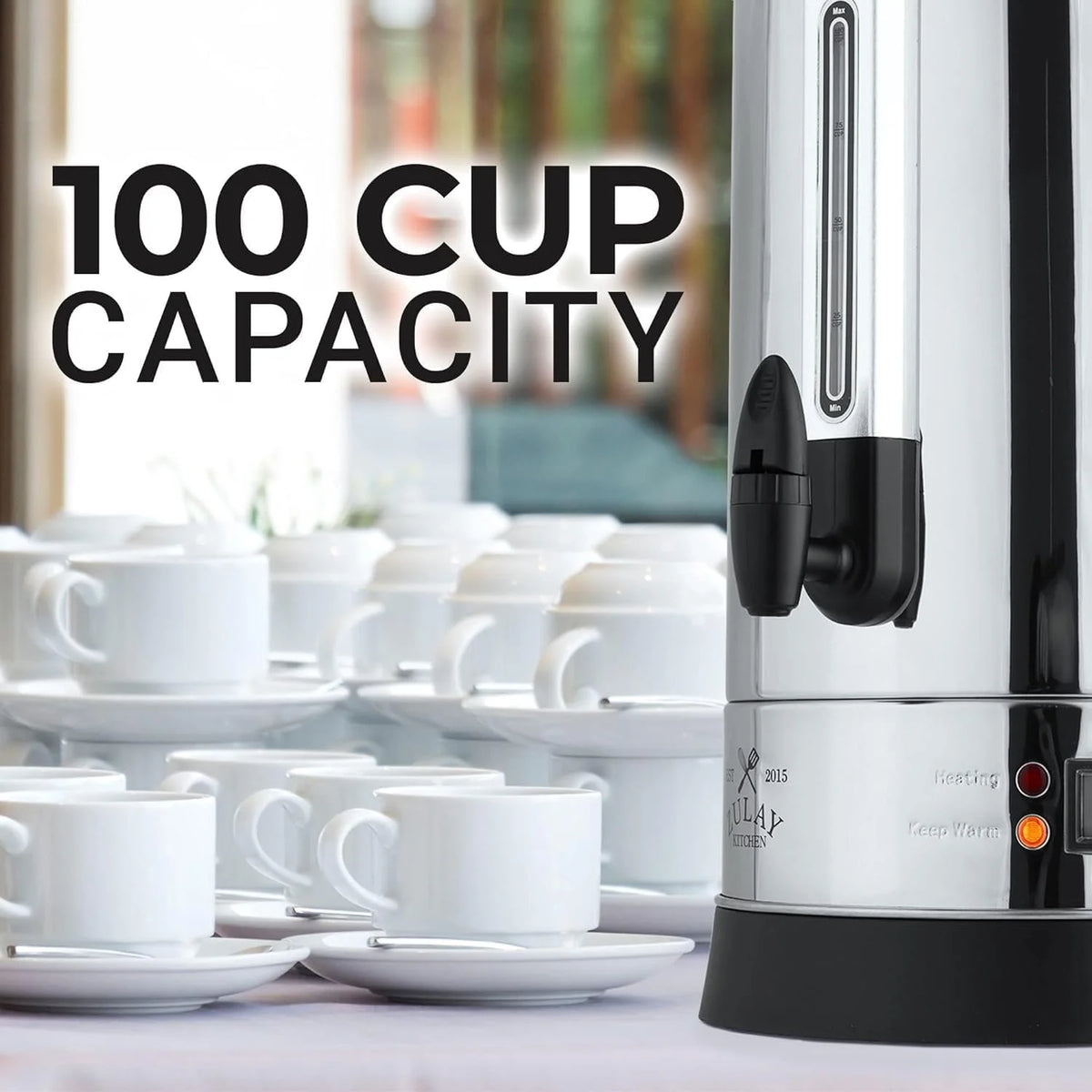 100 Cup Commercial Coffee Urn & Hot Beverage Dispenser U4168