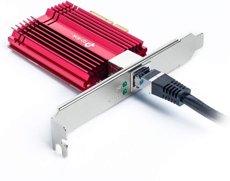 10GB PCIe Network Card with CAT6A Ethernet Cable J110763