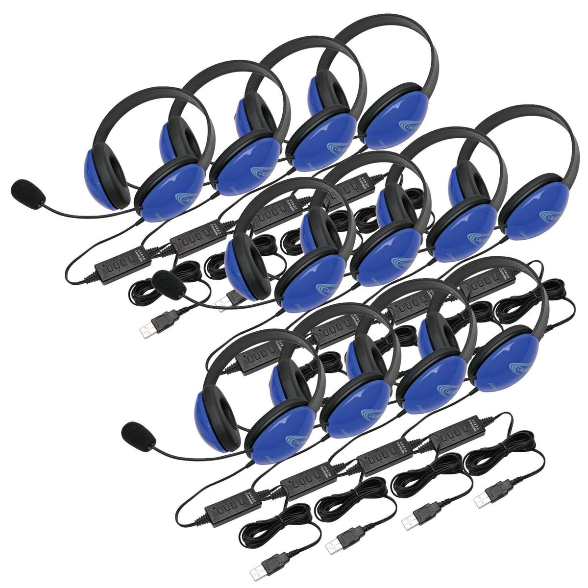 Blue Over-Ear Headset Pack of 2 M23510