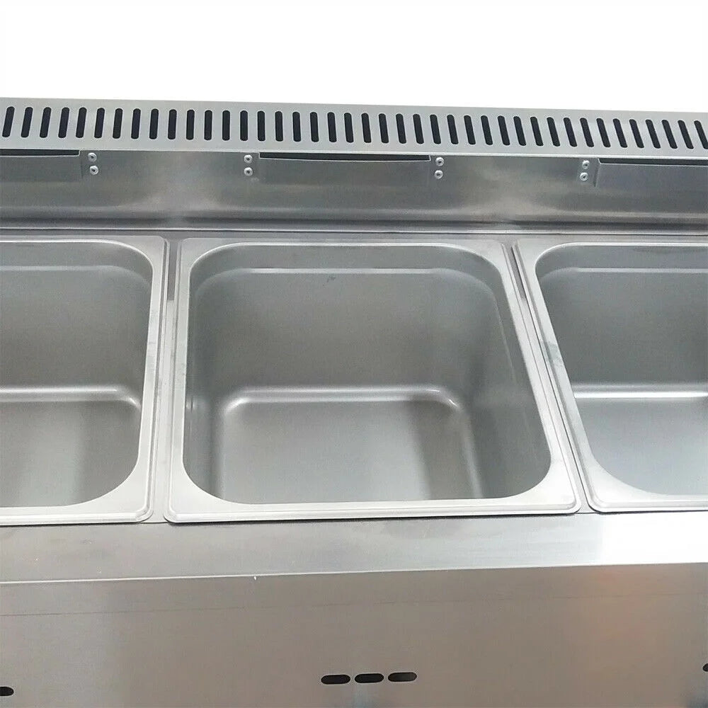Commercial 18L 3-Pan Gas Fryer W267