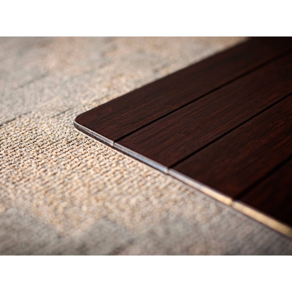 Bamboo Roll-Up Chairmat, 55x22 x 57x22 / Dark Cherry Z28512