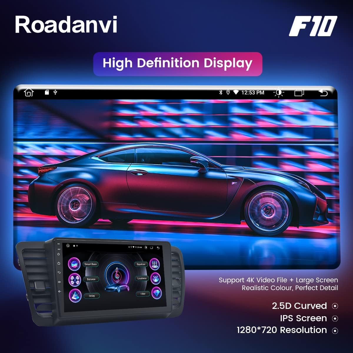 Car Stereo Bluetooth Radio with Touch Screen R148630