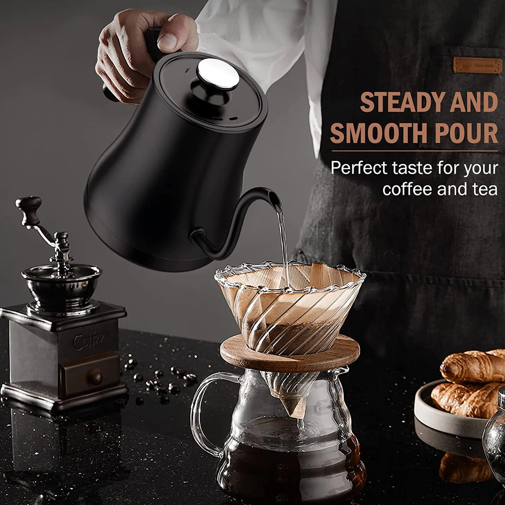 Electric Gooseneck Kettle, Stainless Steel, 1200W, 0.8L B2615