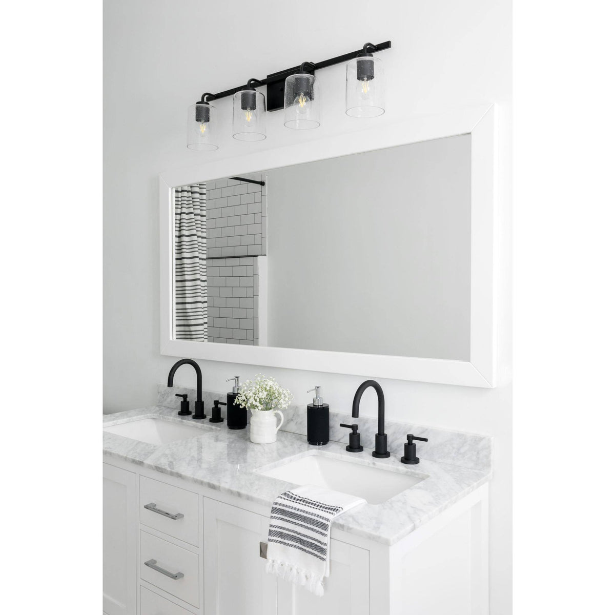 4 Light Brushed Nickel Vanity C671