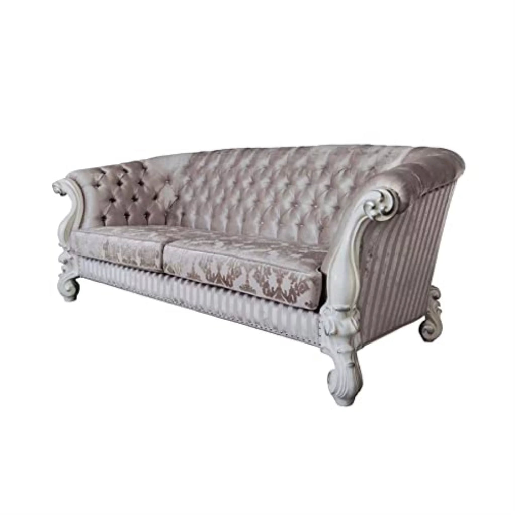 Ivory Fabric Sofa with 7 Pillows V73273
