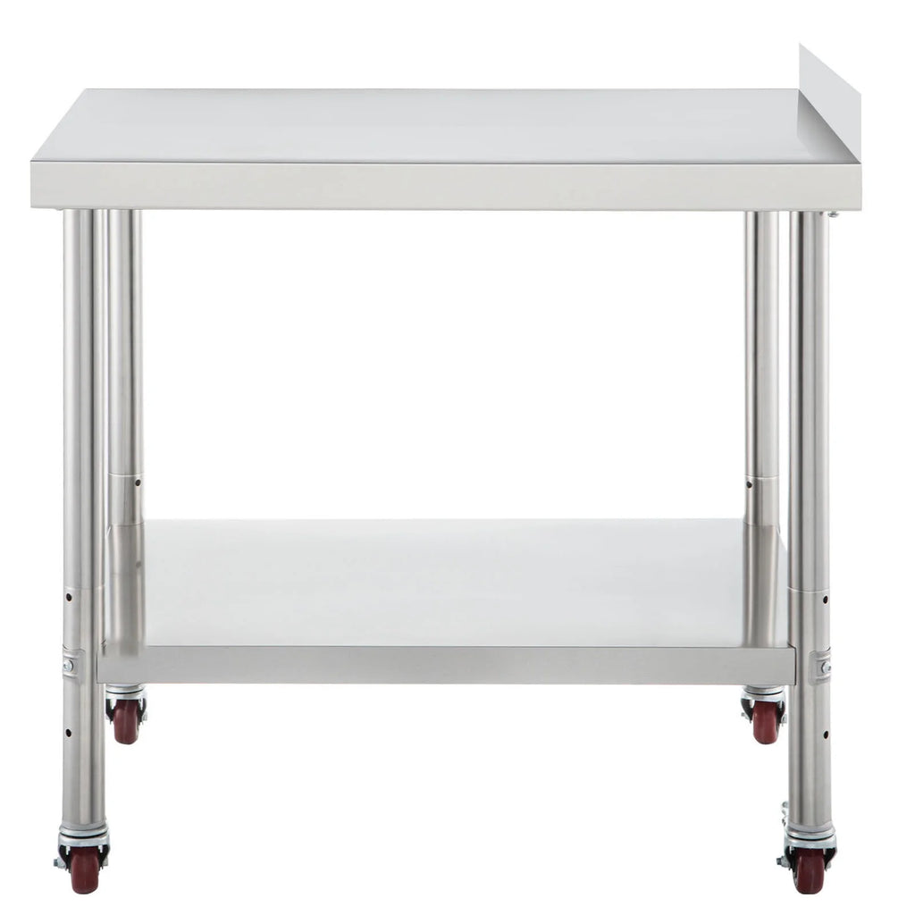 Stainless Steel Work Table 24x15in with 4 Casters J431