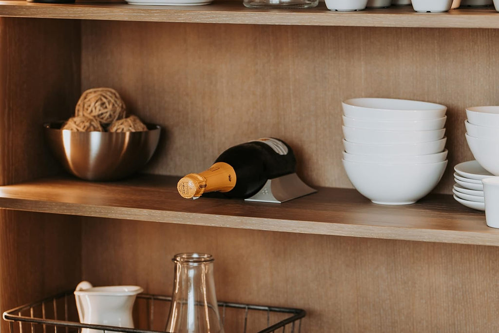 Natural Silver Countertop Wine Rack G11848