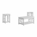 White Wood Coffee Table and Two End Tables T966035