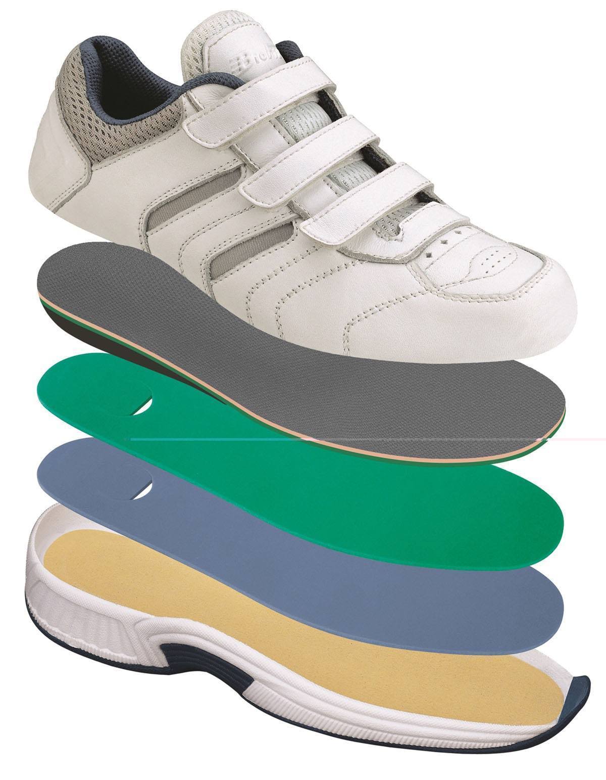 White Leather OrthoFeet Ventura 9.5 W W83917