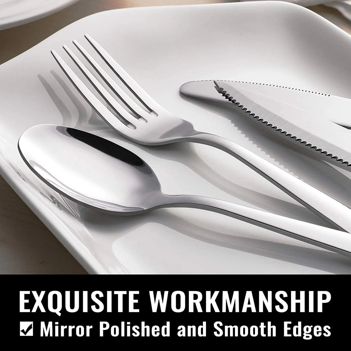 48-Pieces Stainless Steel Silverware Set H25945