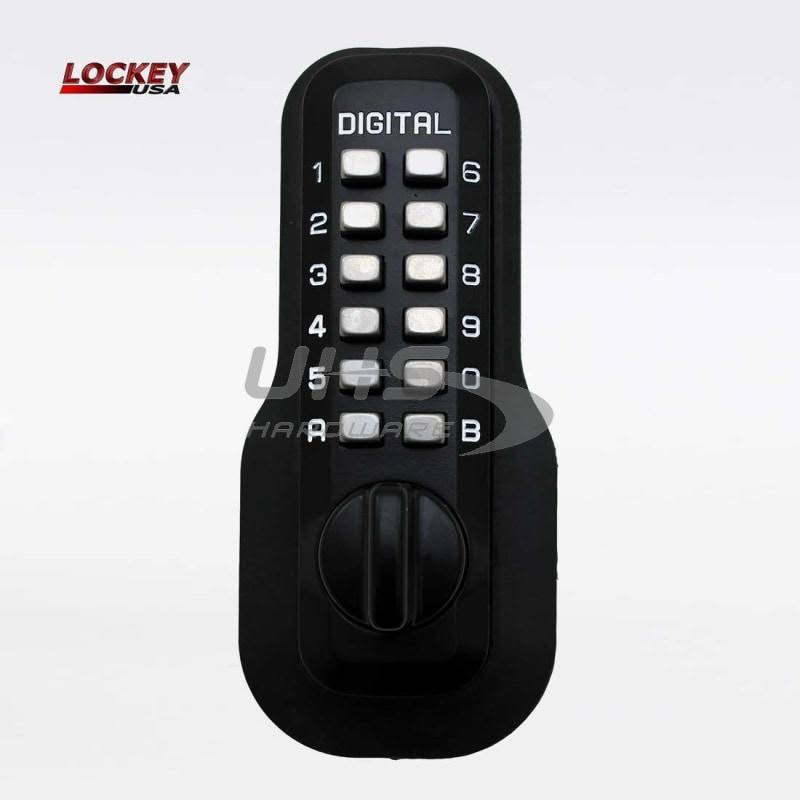 Mechanical Keyless Deadbolt Lock; Bright Chrome (Grey) W10202