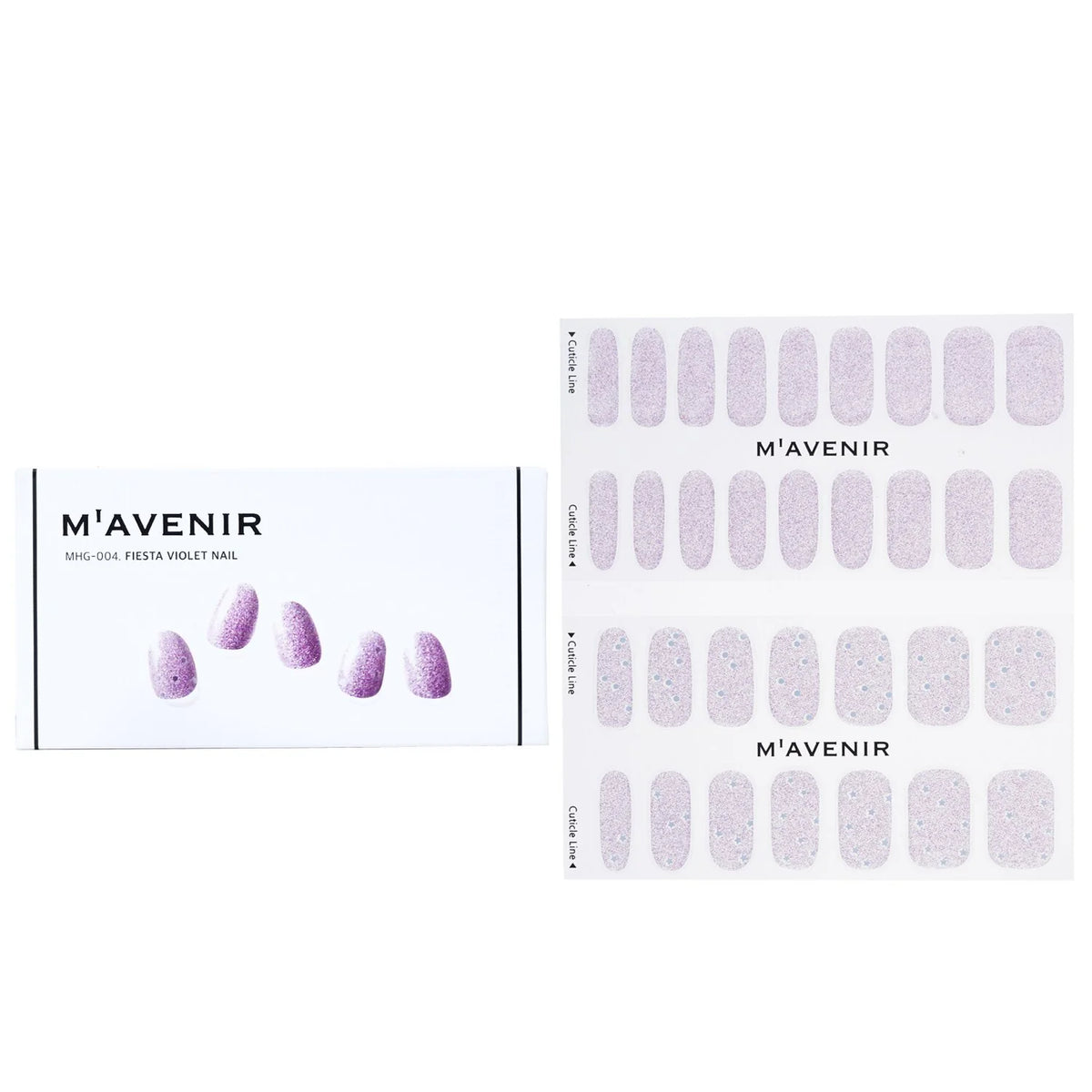 Purple Nail Sticker 32pcs R231274