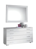 White High Gloss Lacquer 4 Drawer Dresser X113235