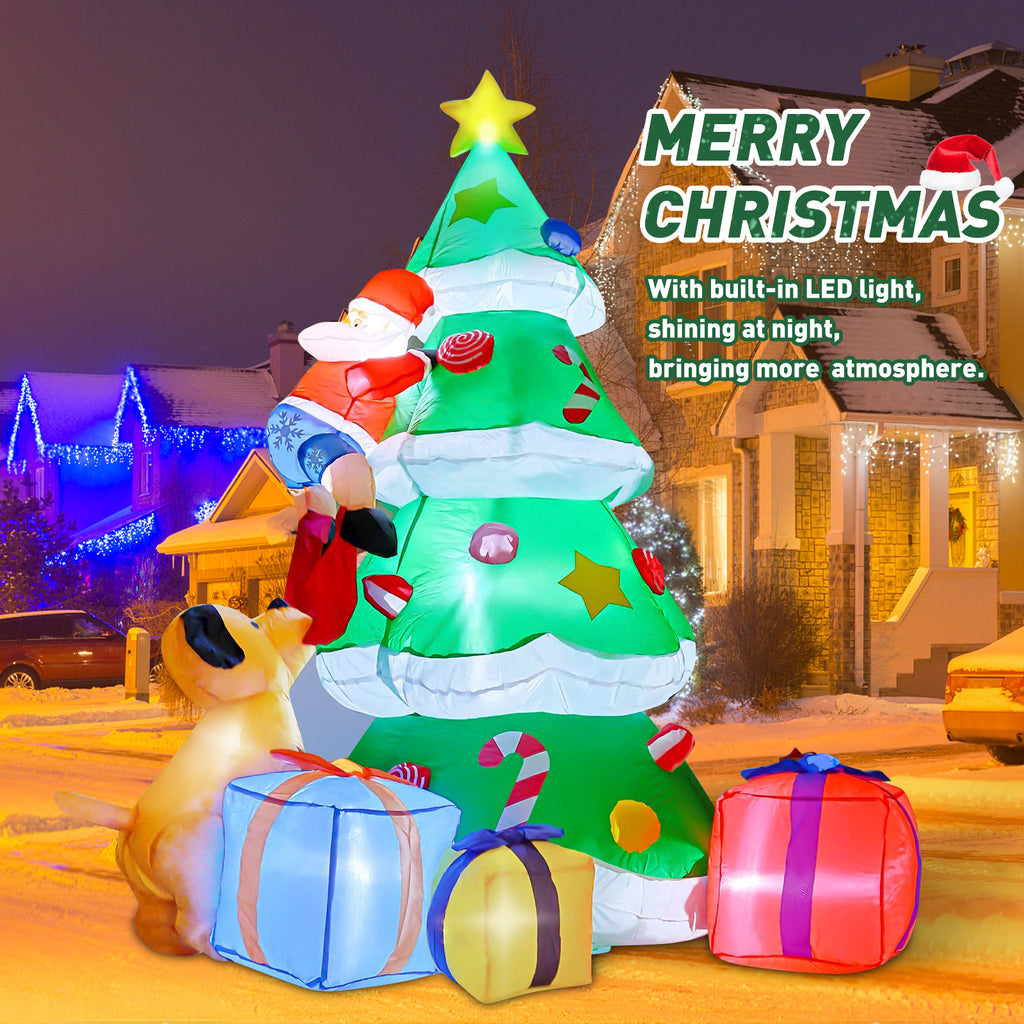 7FT Christmas Inflatables Santa Claus Blow Up Decor K565