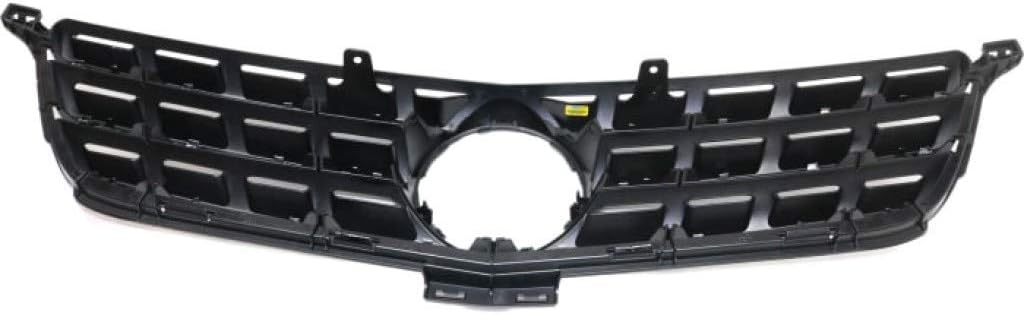 Black Plastic Grille Assembly with Chrome Molding M9877