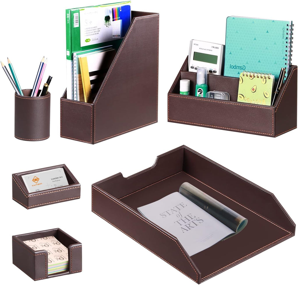 6 Piece Office Supplies Storage Caddy Set S443