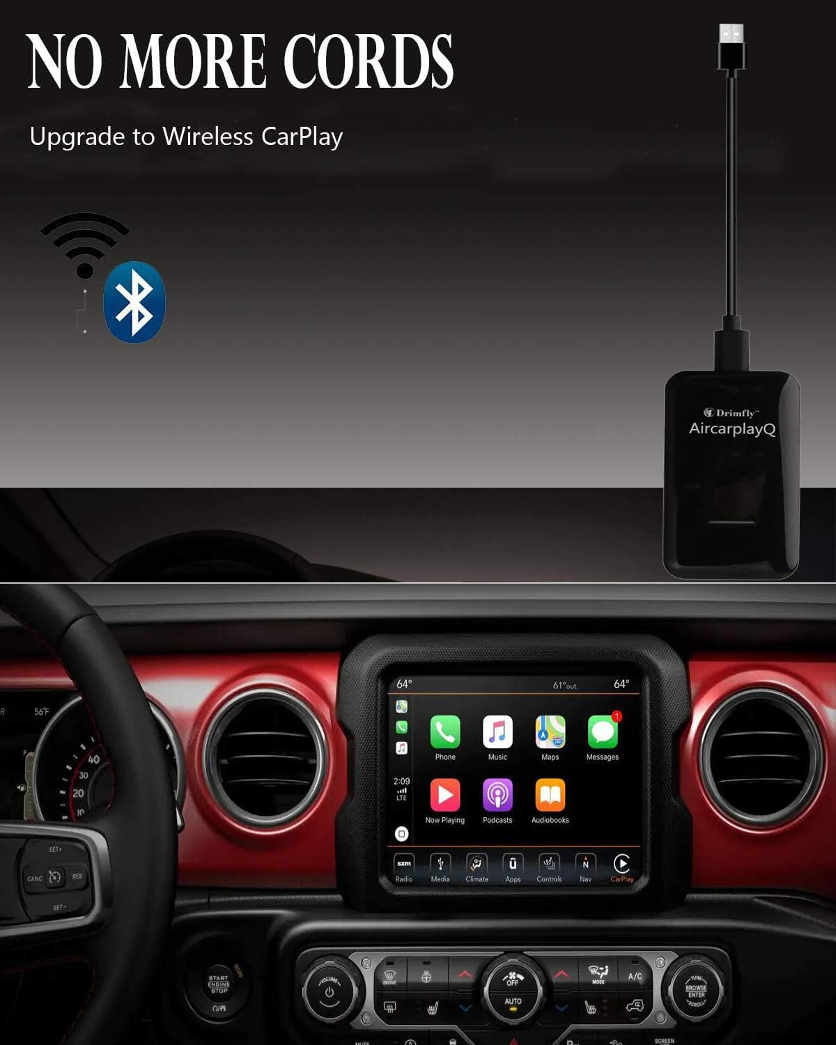 Wireless CarPlay Adapter 5GHz WiFi T530