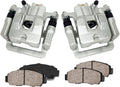 Rear Caliper Pair with Ceramic Brake Pads and Hardware Kit H293865