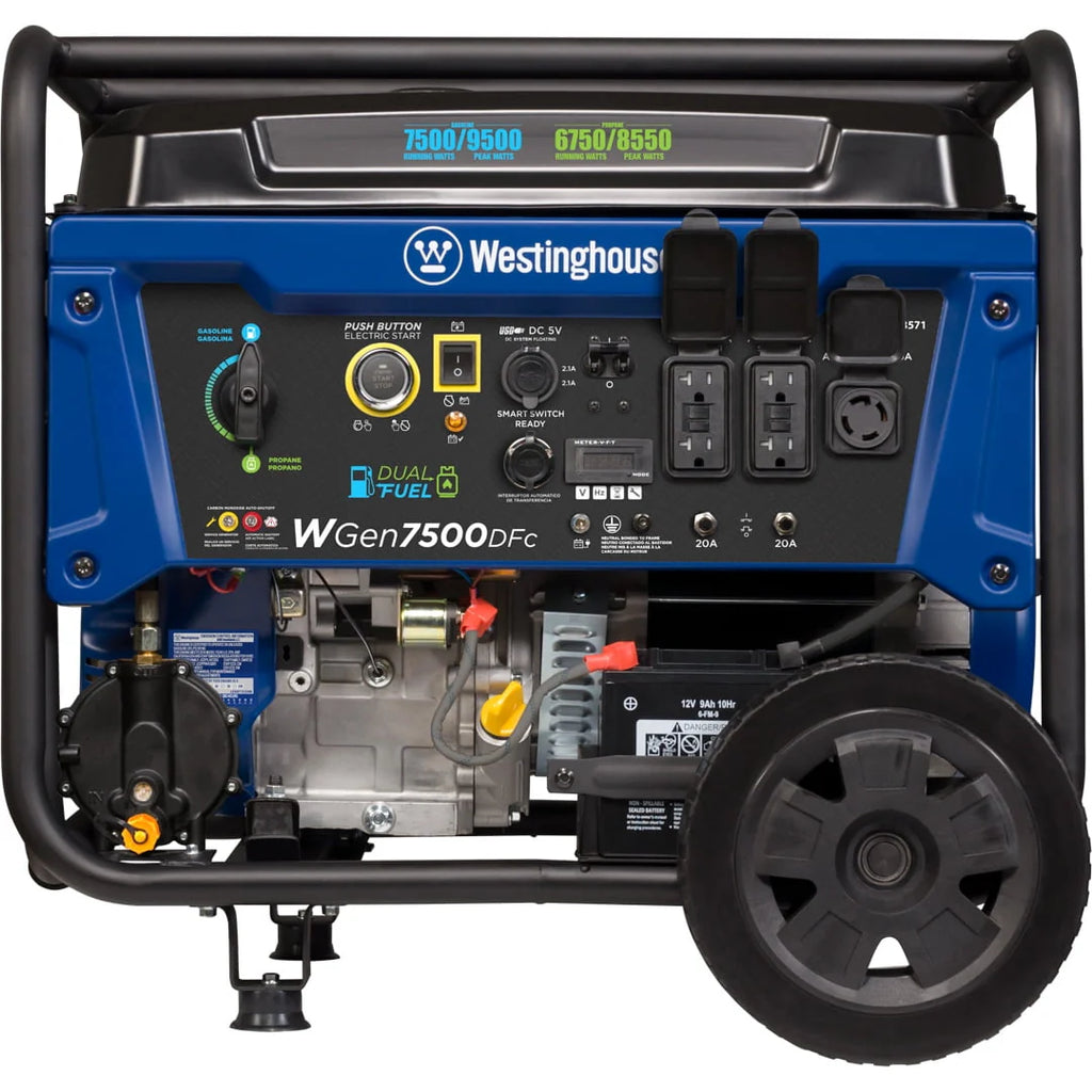9500 Peak Watt Dual Fuel Portable Generator T176