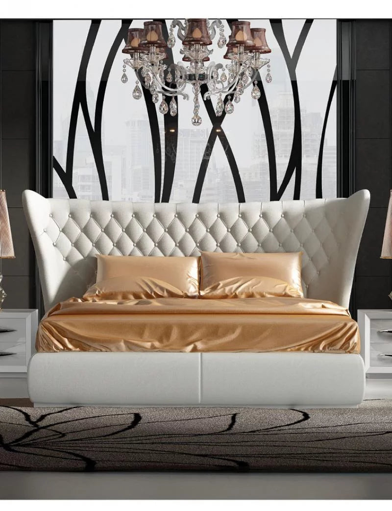 Queen Eco-Leather Bed L66496