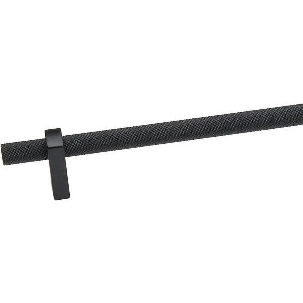 24" Center To Center Knurled Bar Appliance Pull Matte Black Q29078