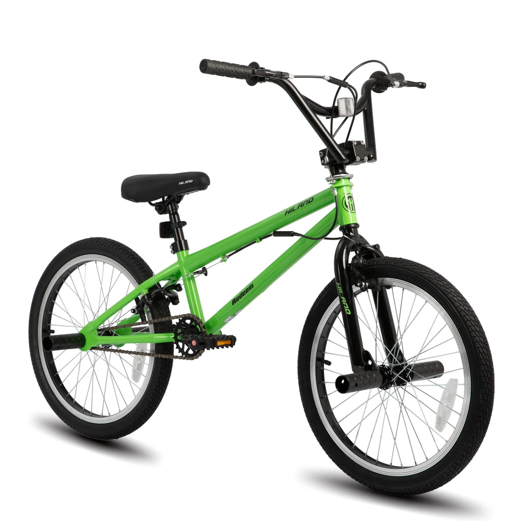 Kids Bike 20 BMX Freestyle Bicycle Black I6642