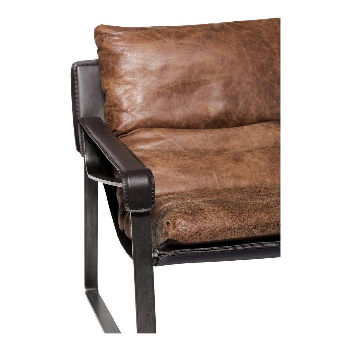 Brown Leather Club Chair M465