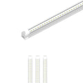 T8 8ft V Shape LED Tube 60W Integrated 5000K Clear Linkable LED Shop Light with Cable & Clips I7907