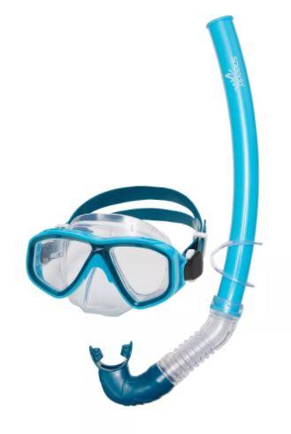 Kids' Mask & Snorkel Set - Blue/Atoll J393093