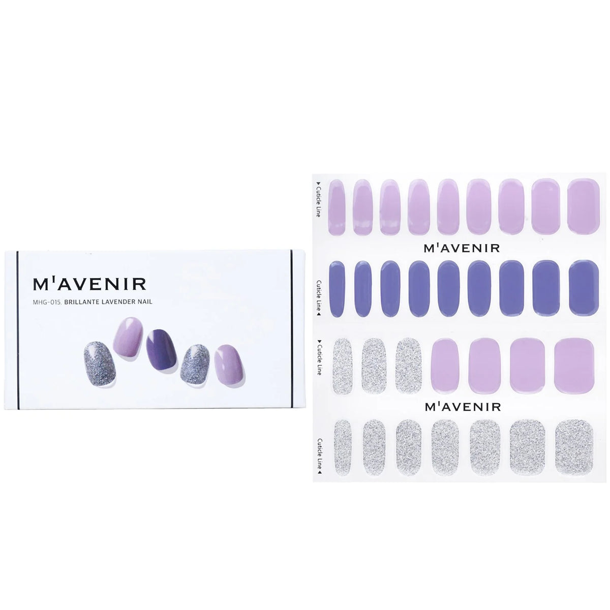 Purple Nail Sticker 32pcs R231274