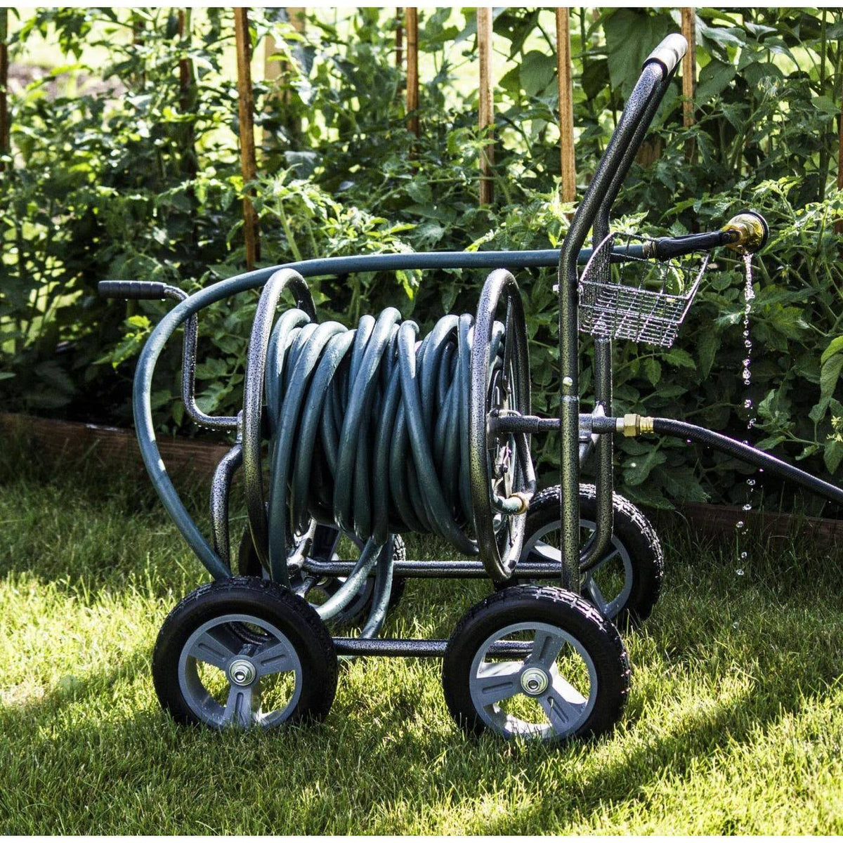 Metal Cart Hose Reel X36144