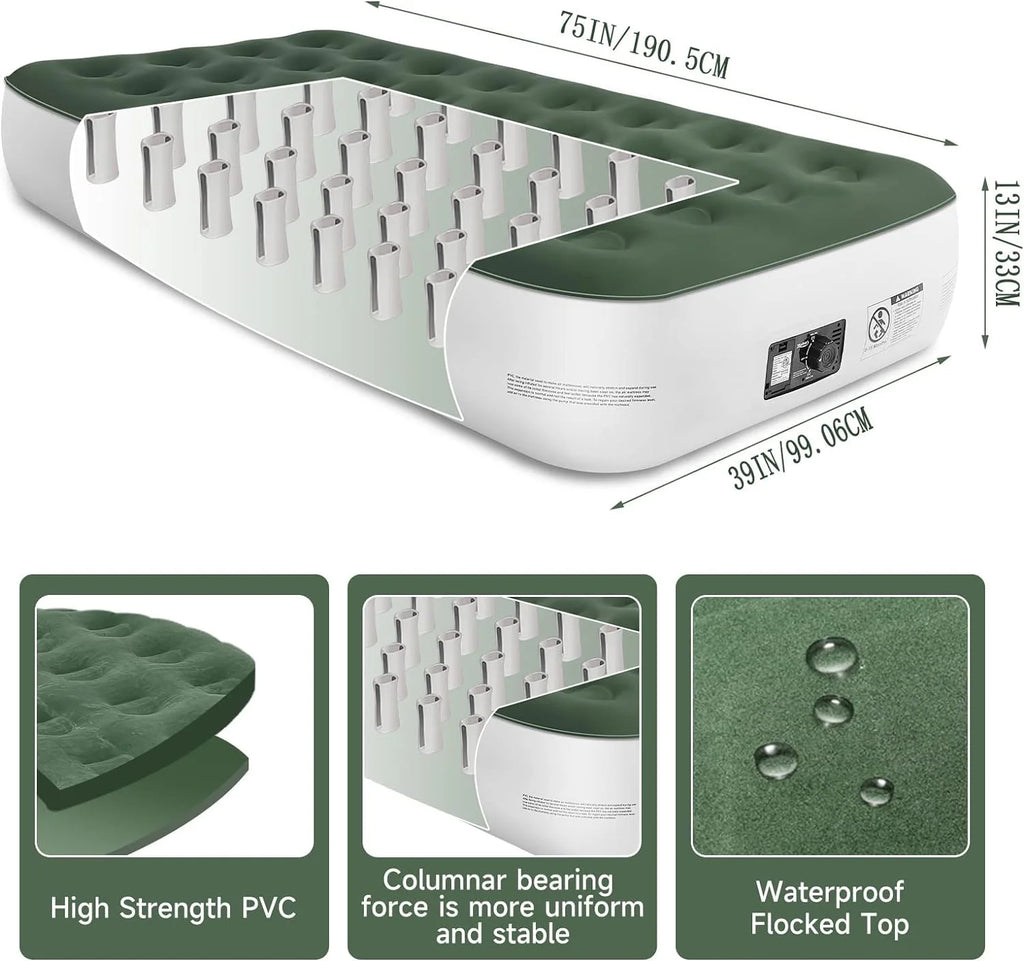 Twin Size Air Mattress with Built-in Pump Z850
