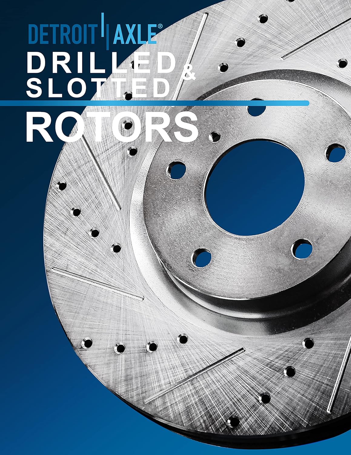 Front Drilled Rotors and Pads 4pc Set M9198