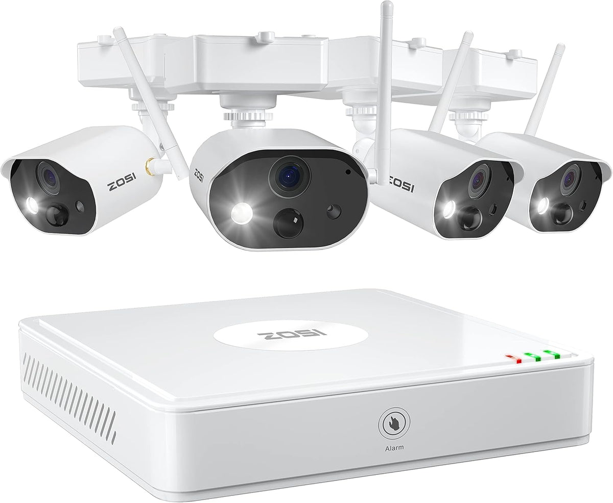 4CH NVR with 4pcs 1080p Rechargeable Wire-Free Outdoor Security Camera System K529