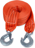 Nylon Tow Strap with Hooks 2”x20’ Heavy Duty Recovery Rope 20,000 lbs Capacity Pack of 2 L6551