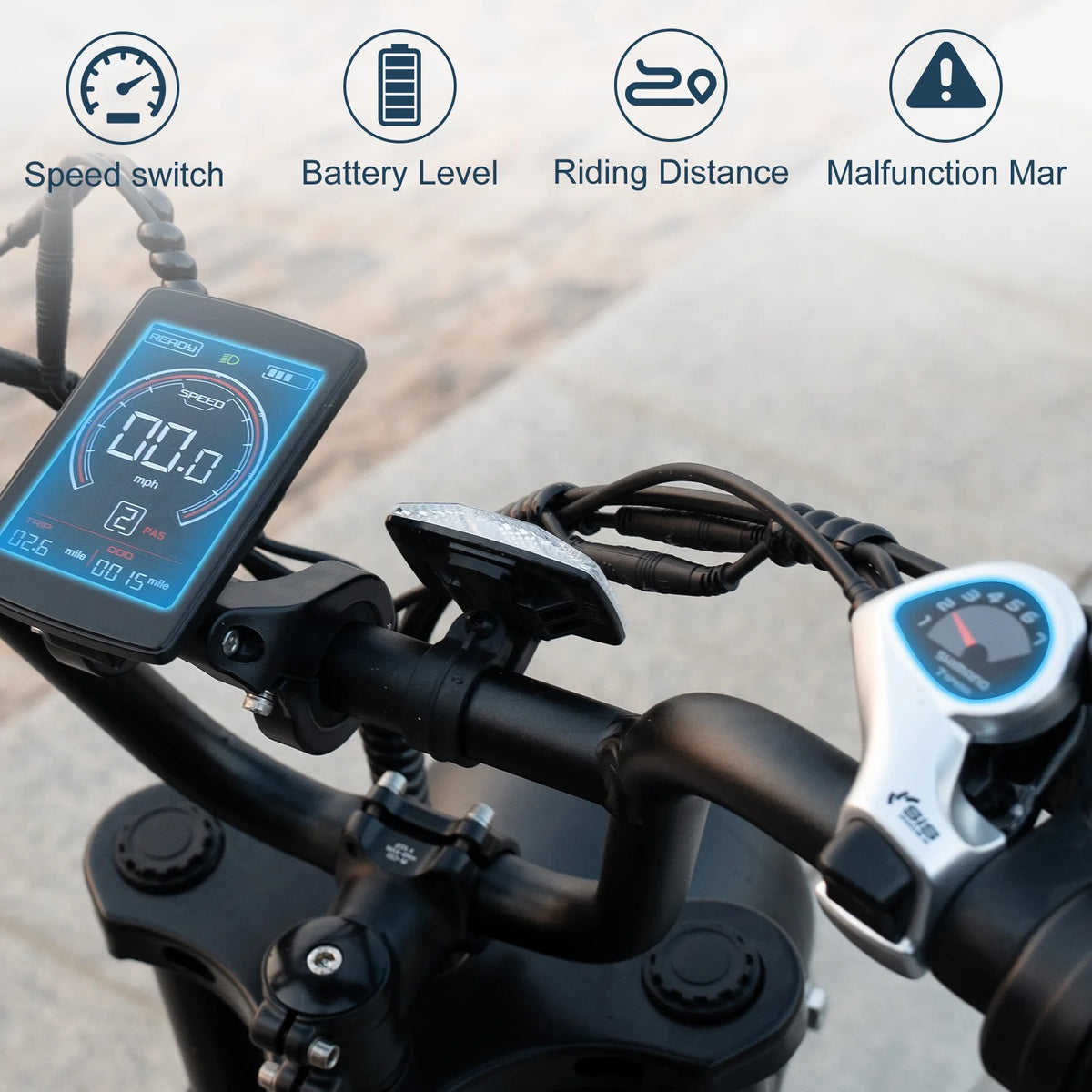 Black 20" 4.0 Fat Tire Electric Bike with 48V 15Ah Battery O426586