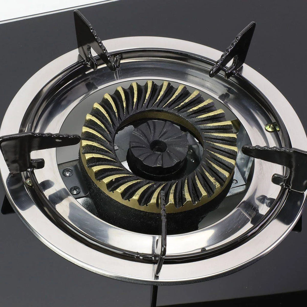 Double Glass Top Portable Propane Gas Stove Burner with Hose & Regulator X961497