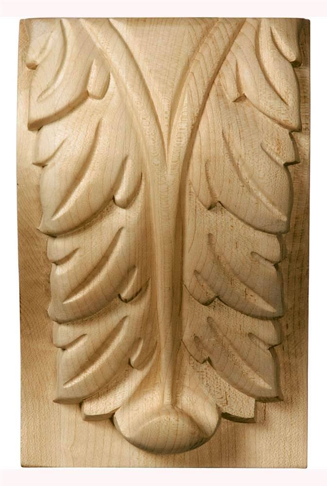 Alder Extra Large Acanthus Leaf Block Corbel L1766