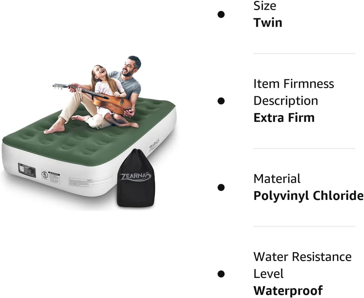 Twin Size Air Mattress with Built-in Pump Z850