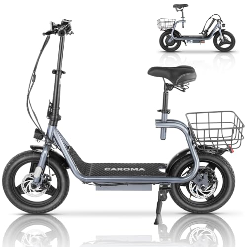 Electric Scooter with Seat, 14" Fat Tire, Foldable S17366