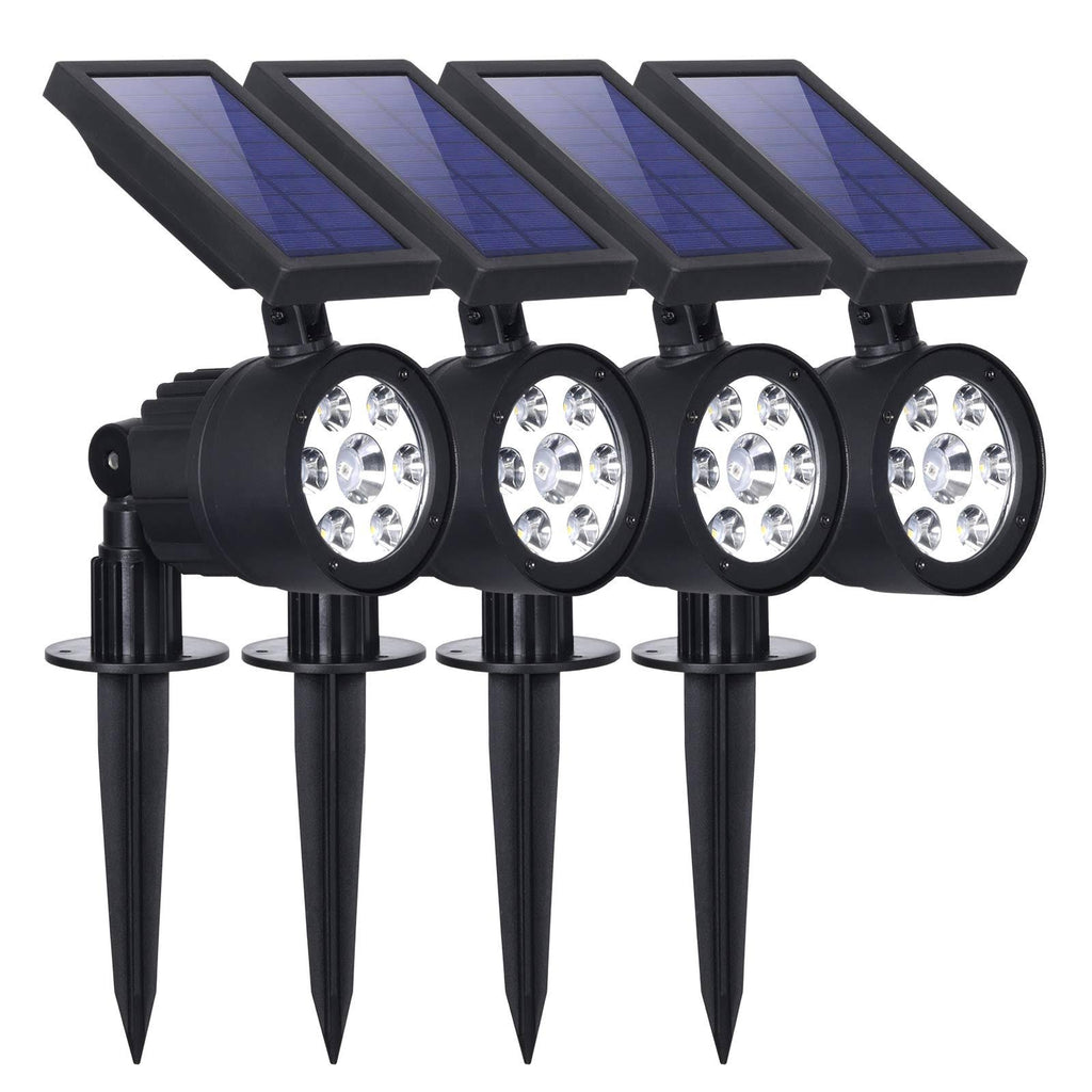 White 2-in-1 Solar Wall Lights, 200 Lumens, 7 LEDs R656